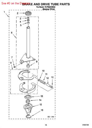 Picture of Whirlpool SEAL-SHAFT (TOP) - Part# 91939