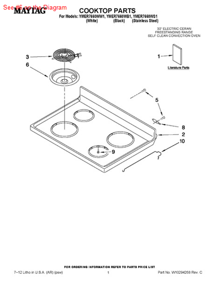 Picture of Whirlpool CLAMP - Part# 308605