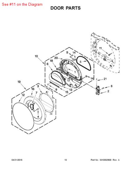 Picture of Whirlpool SCREW - Part# 355515