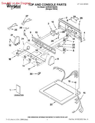 Picture of Whirlpool P1-SCREW - Part# 388326