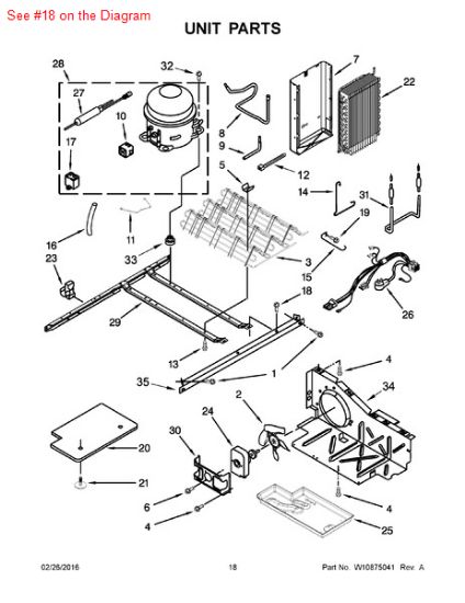 Picture of Whirlpool SCREW - Part# 489427