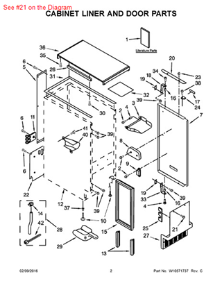 Picture of Whirlpool SCREW - Part# 489474