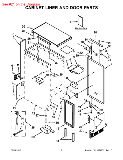 Picture of Whirlpool SCREW - Part# 489474