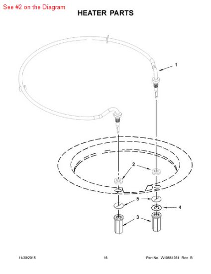 Picture of Whirlpool WASHER - Part# 717273