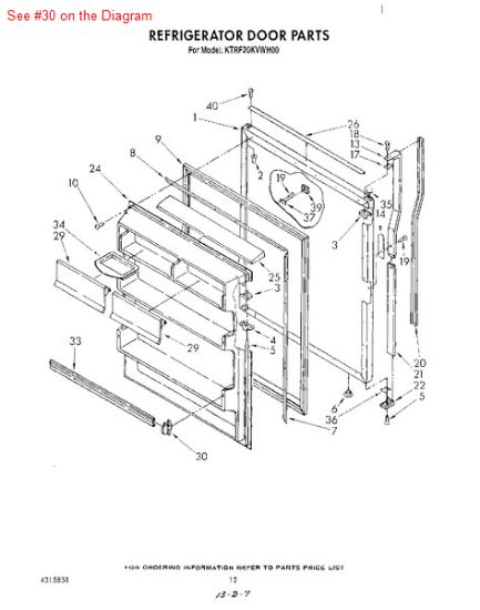 Picture of Whirlpool ENDCAP TRM - Part# 839904