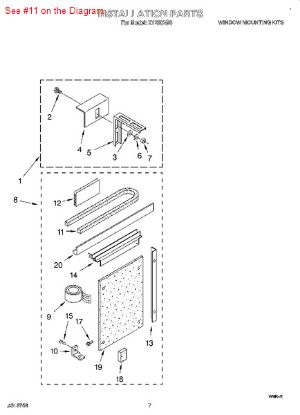 Picture of Whirlpool SEAL-RAIL - Part# 855841
