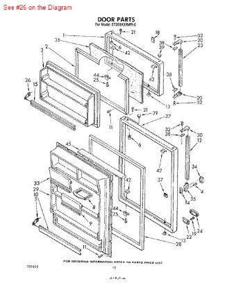 Picture of Whirlpool ENDCAP-TRM - Part# 986540