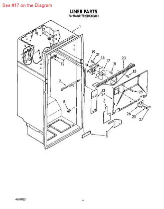 Picture of Whirlpool BLADE-FAN - Part# 1100938