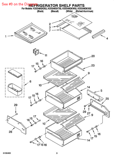 Picture of Whirlpool COVER - Part# 1112247