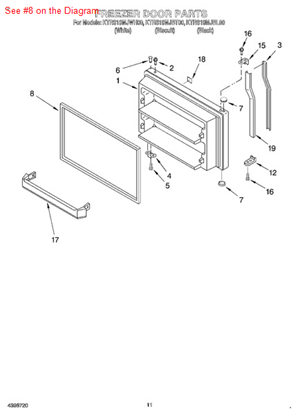Picture of Whirlpool GASKET-FIP - Part# 2177304