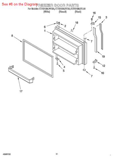 Picture of Whirlpool GASKET-FIP - Part# 2177304