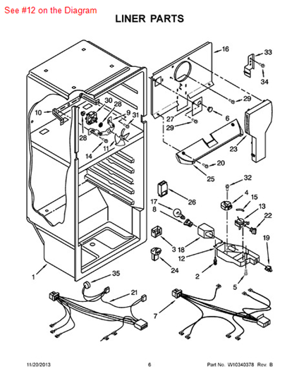 Picture of Whirlpool CONTRL-BOX - Part# 2215213