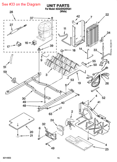 Picture of Whirlpool HEATER - Part# 2313330