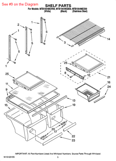 Picture of Whirlpool COVER - Part# 2314548