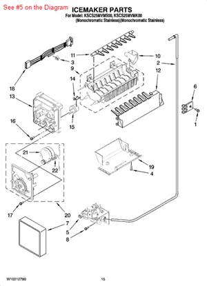 Picture of Whirlpool VALVE-INLT - Part# 2317200