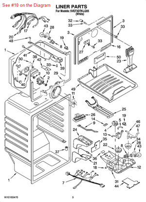 Picture of Whirlpool MOTOR-EVAP - Part# 2321273