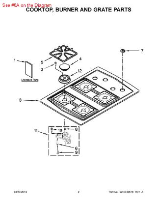Picture of Whirlpool ORIFICE - Part# 3192523