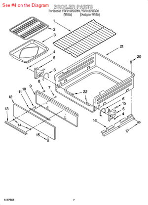 Picture of Whirlpool NUT - Part# 3195558