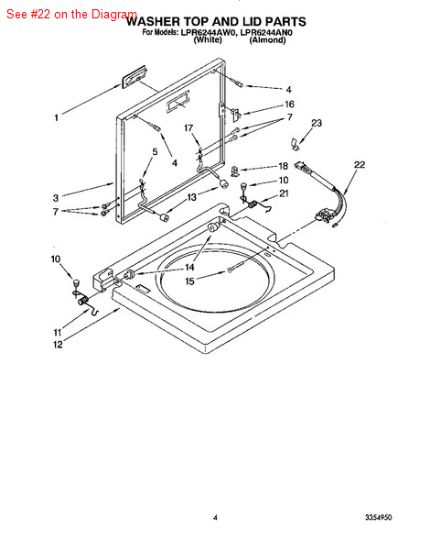 Picture of Whirlpool SWITCH - Part# 3355805