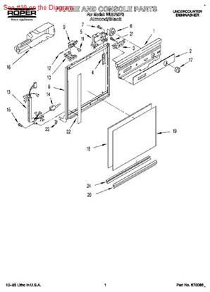 Picture of Whirlpool LEVER - Part# 3368954
