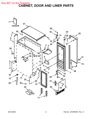 Picture of Whirlpool SCREW - Part# 3400237