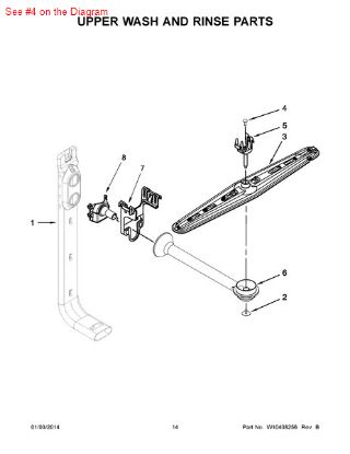 Picture of Whirlpool Screw Cover - White - Part# 3400919