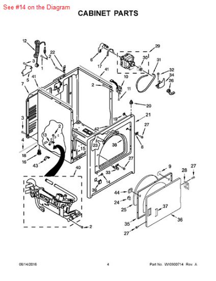 Picture of Whirlpool PLUG - Part# 3404413