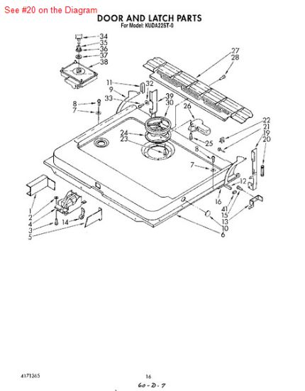 Picture of Whirlpool SPRING - Part# 4171383