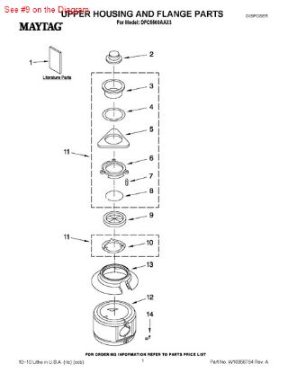 Picture of Whirlpool GASKET - Part# 4211615