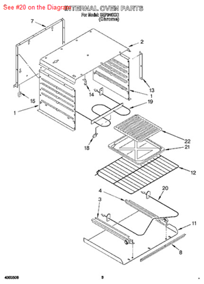 Picture of Whirlpool ELMNT-BAKE - Part# 4314958