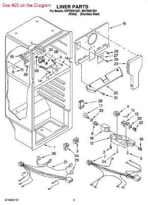 Picture of Whirlpool Jenn-Air KitchenAid Maytag Roper Admiral Sears Kenmore Norge Magic Chef Amana Refrigerator DEFROST BI-METAL THERMOSTAT - Part# 4387500