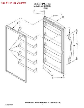 Picture of Whirlpool HING-BUSHG - Part# 4390731