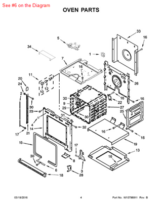 Picture of Whirlpool RETAINER - Part# 4448933