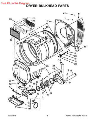 Picture of Whirlpool PLUG - Part# 8066086