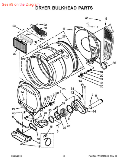 Picture of Whirlpool PLUG - Part# 8066086