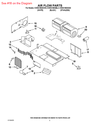 Picture of Whirlpool HOUSNG-LMP - Part# 8169539