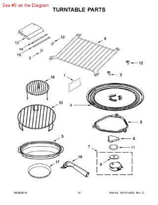 Picture of Whirlpool SPACER - Part# 8184109