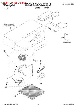 Picture of Whirlpool SWTCH-ROTR - Part# 8186941