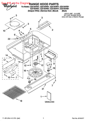 Picture of Whirlpool FILTER - Part# 8189890