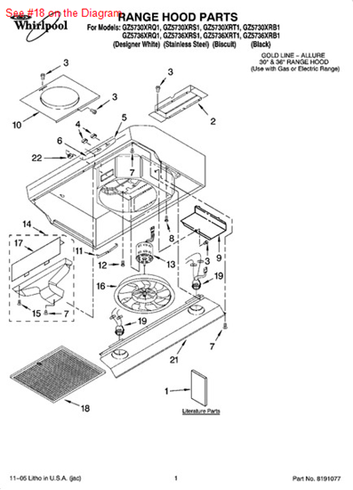 Picture of Whirlpool FILTER - Part# 8189890