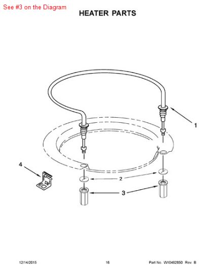 Picture of Whirlpool P1-NUT-TERMNL - Part# 8268548