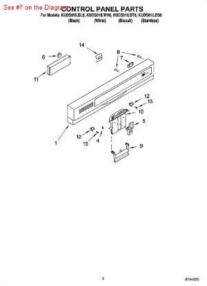 Picture of Whirlpool P1-DUAL DIGIT DISPLAY - Part# 8269206