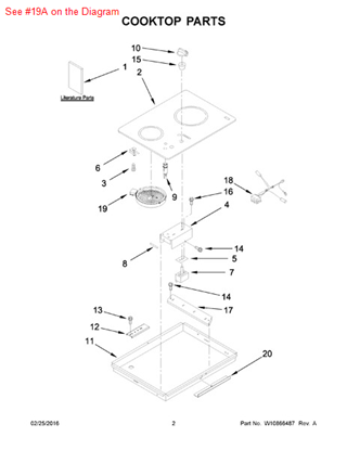 Picture of Whirlpool ELMNT-SURF - Part# 8273993