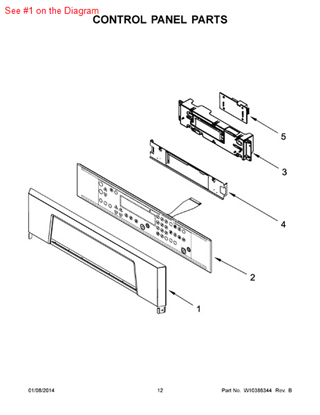 Picture of Whirlpool PANL-CNTRL - Part# 8302840