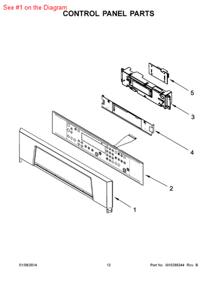 Picture of Whirlpool PANL-CNTRL - Part# 8302841