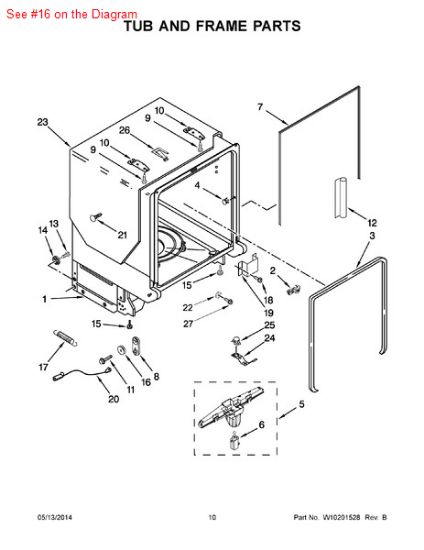 Picture of Whirlpool P1-WHEEL - Part# 8524474