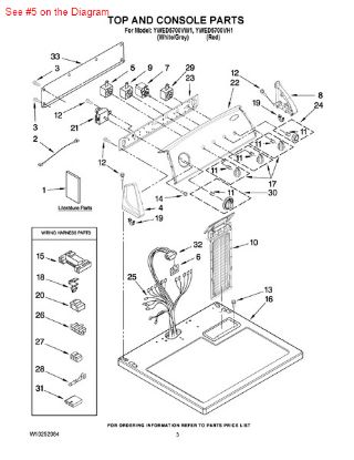 Picture of Whirlpool P1-SWTCH-TEMP - Part# 8528330