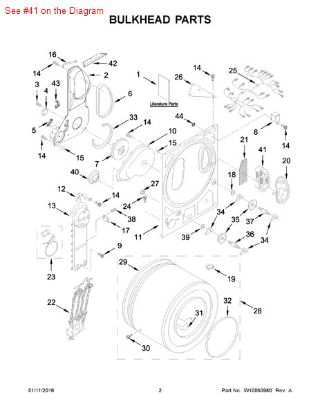 Picture of Maytag Whirlpool Magic Chef KitchenAid Roper Norge Sears Kenmore Admiral Amana Clothes Dryer Lint Filter Screen, Kidney Shaped - Part# 8531964