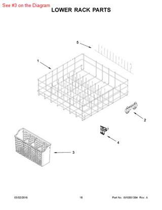 Picture of Whirlpool BASKT-WARE - Part# 8539066