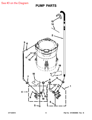 Picture of Whirlpool HOSE - Part# 8543774